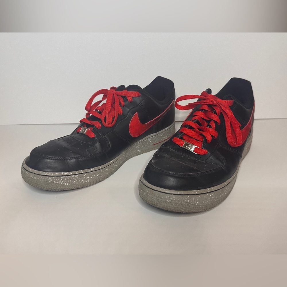 Nike Black and Red Air Force 1